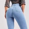 Women's Slim Stretch Fashion Light Colour Flare Jeans