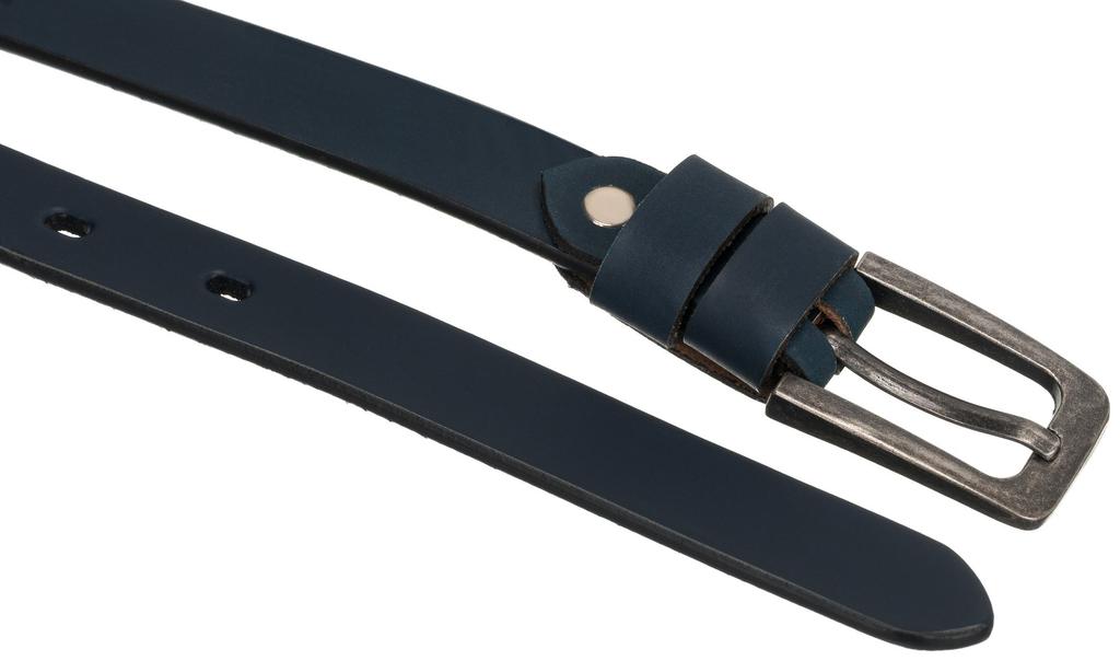 Lady Wide Leather Belt NO.2 Navy 100