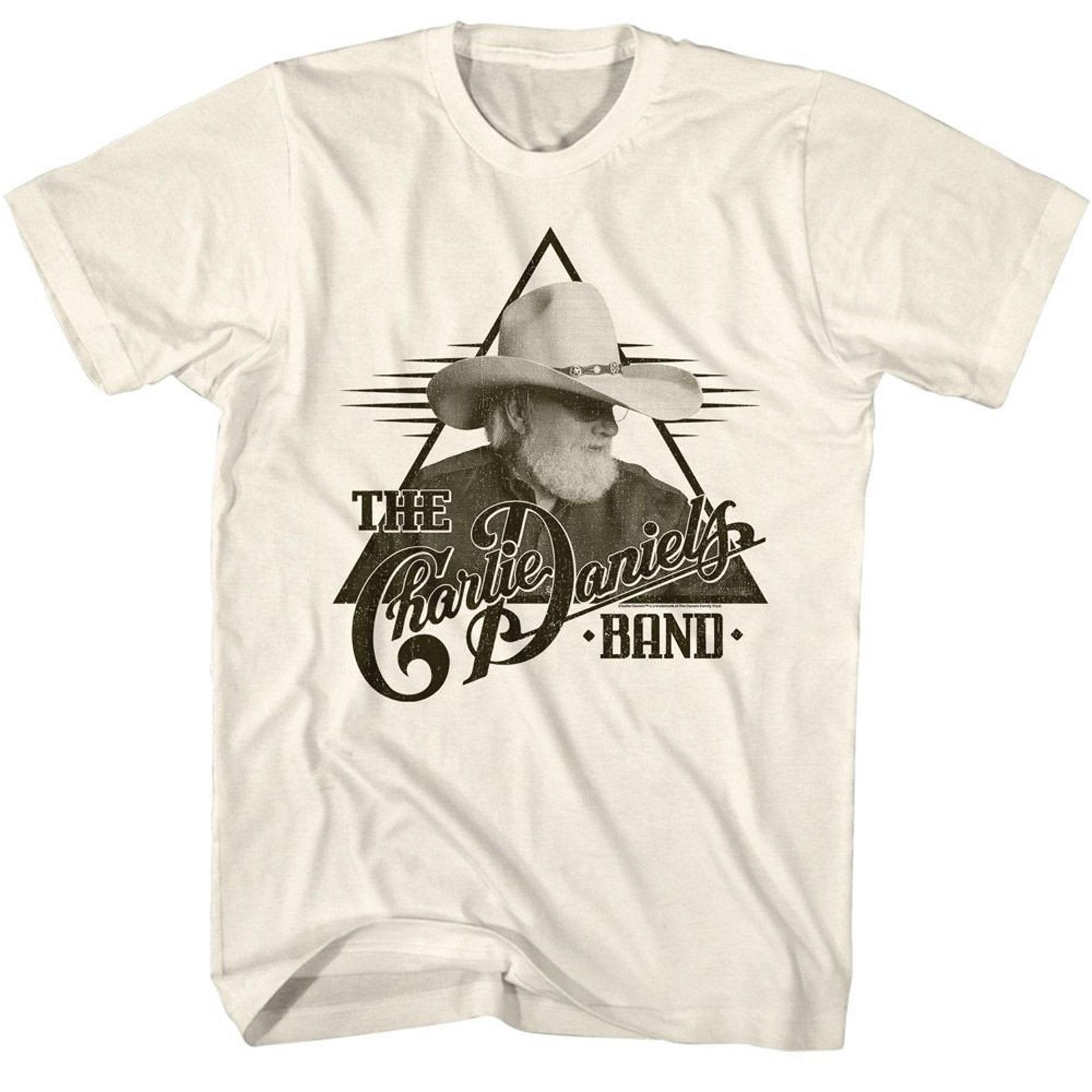 Charlie Daniels Band Charlie Triangle Natural T-Shirt L
