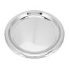 Stainless Steel Round Serving Tray 35cm Mirror Polished Metal Silver Bar Tray Circular Serving Platter for Drinks