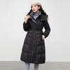 Down Cotton Clothes Women's Long Winter New Fashion Mother Clothes Thickened Warm Hooded Cotton Coat Tide