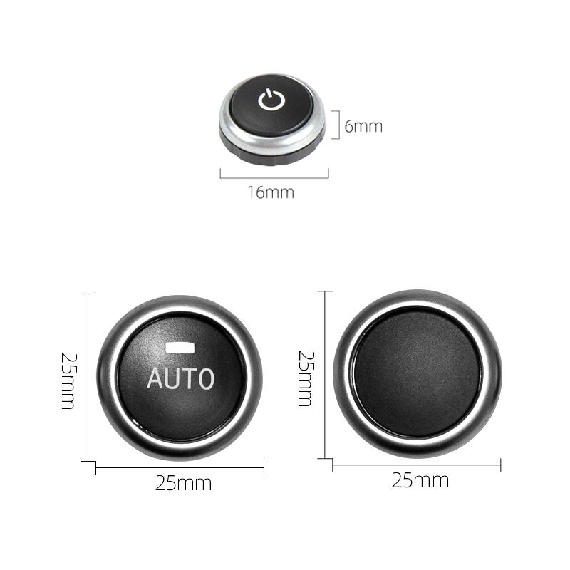 Console Dash Air Conditioner Buttons Key Caps Replacement For BMW 5 6 7 Series X5 X6 F10 F18 F06 F12 F01 F02 F15 F16 520