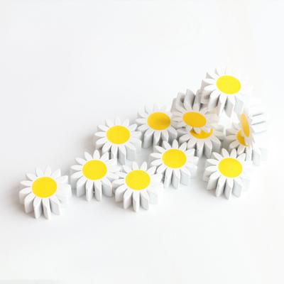5 BUC Bucăți de Lemn Floarea-soarelui Margarete Albe Galbene Mărgele Pentru Clip de Păr DIY Pandantive Brățări Colier Cercei Materiale Artizanale Accesoriu Bijuterii