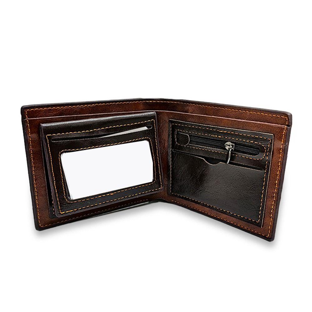 Crocodile Pattern Men's Fold Wallets Solid Color Multifunction Men's Short Wallet Casual Pocket Purse Cash Card Slot Bag