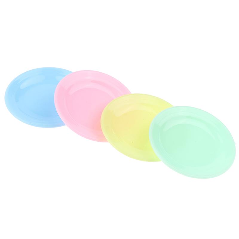 5Pcs Dollhouse Mini Food Plates Dollhouse Simulation Dining Plate Dolls House Kitchen Accessories Pretend Play Toys