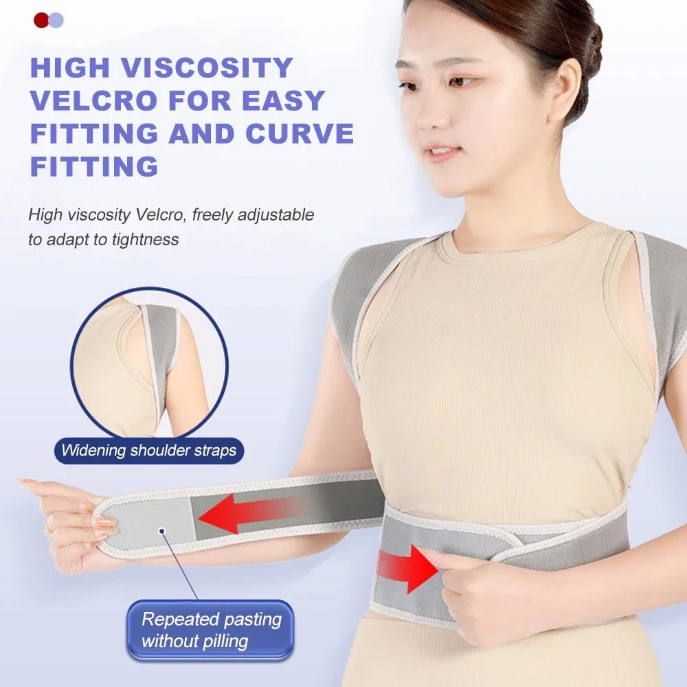 1Pcs Posture Corrector For Women And Men, Adjustable Back Brace, Breathable Shoulder Support Straightener, Providing Pain Relief