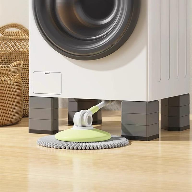 4Pcs Washing Machine Foot Pads Heightening Fridge Leg Base Non-slip Silent Washer Dryer Furniture Support Dampers Stand
