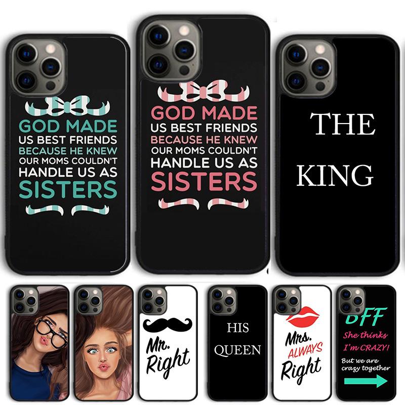 Best Friend BFF Coque Shell For iPhone 17 Air 15 16 14 13 12 Pro Max 11 Pro Max Plus Phone Case Cover