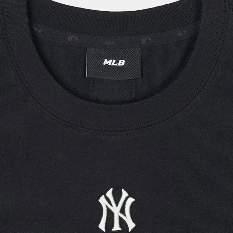 New MLB Set-in Sleeve T-Shirt Unisex Black 3FTSB0443-50BKS