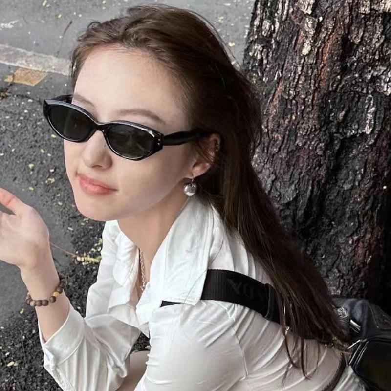 Retro Cat Eye Sunglasses Women'S Advanced Uv Protection Square Garden Face Same Glasses Sunglasses