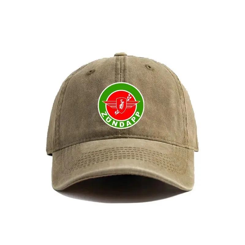 Zundapp Motorrad Baseballkappe Sommer Used Dad Hats Herren Outdoor Verstellbar Baumwollkappen Outdoor Sonnenschutz