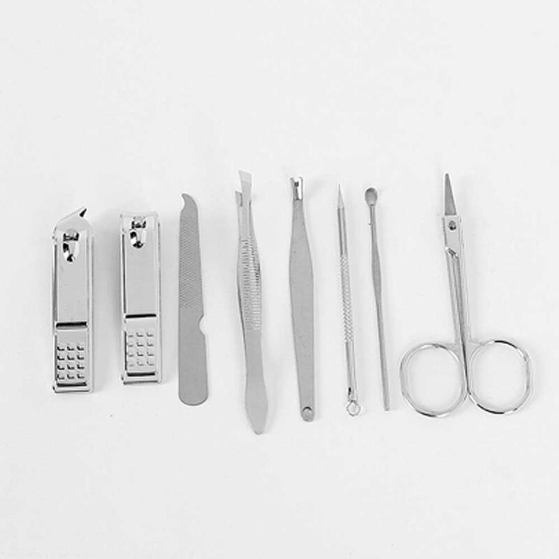 For Nail Care, the 8-piece Nail Clipper Set, Black CH966