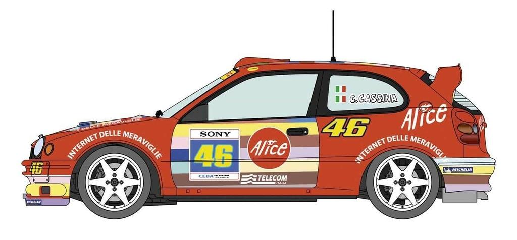 Hasegawa Toyota Corolla WRC 2004 Rally Monza Plastic Model 20619 1/24
