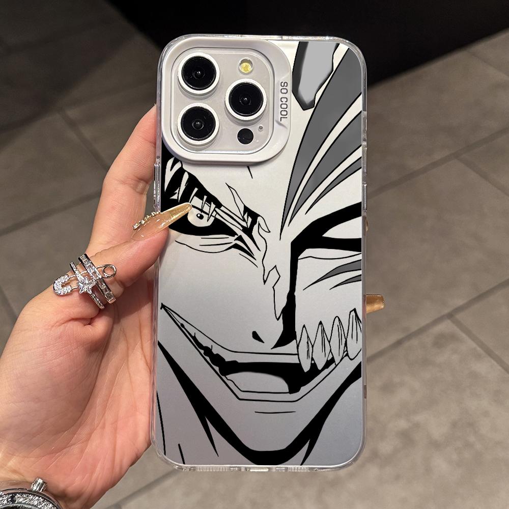 

Cool Mask Bleachs Phone Case for iPhone 17 Air 16 16e 15 14 Plus 13 12 11 Pro Max X Xs XR 8 Colorful Silver Hard Cover iPhone 8 Plus