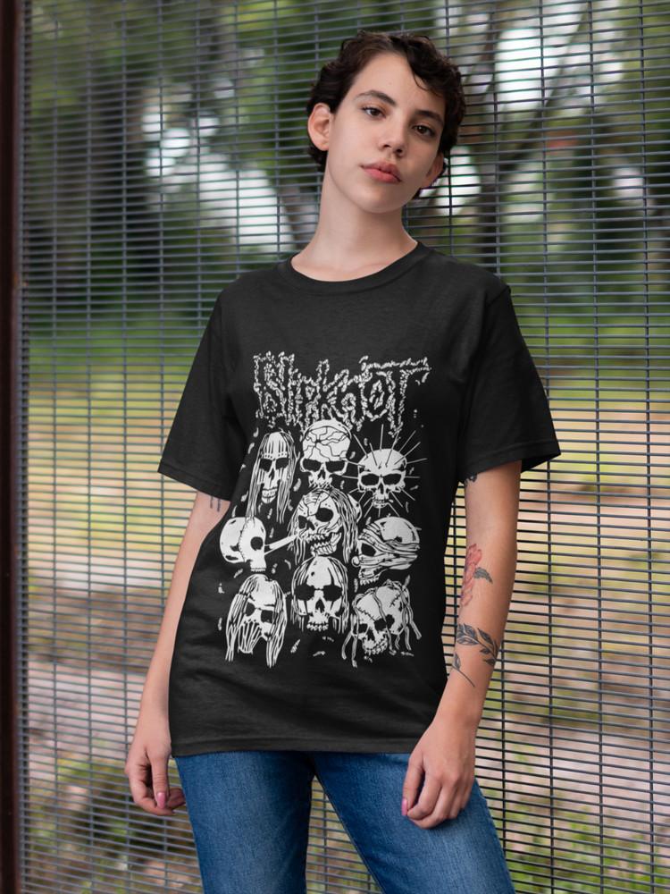 

Retro Slipknot American Band Rock Concert 70s 80s 90s Womens Oversized T-Shirt L
