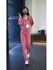 Versatile Slim Fit Sports Pants & Hooded Zipper Jacket Set