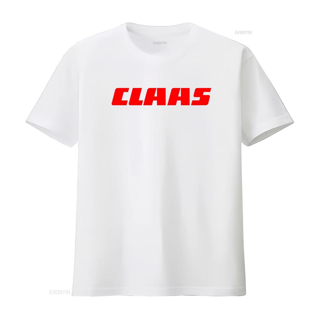 Stylish CLAAS Tractor Logo Mens Grey T Shirt Available in Sizes S to 5XL vintage Washed Soft fashion Unisex Casual Comfortable