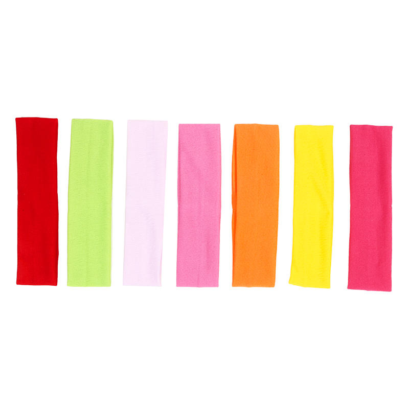 Solid Color Sporty Headband Elastic Sweat-absorbing Wide Hairband Yoga Fitness Running Fashion Outdoor Sports Headwrap