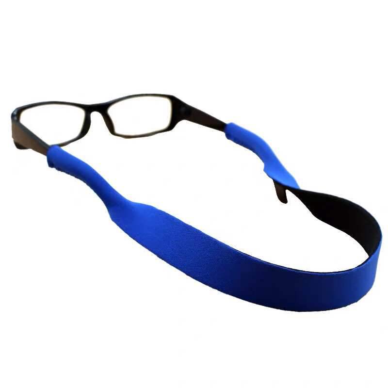 Anti-Slip Neoprene Eyeglass Strap: 3 Sizes, Solid Color