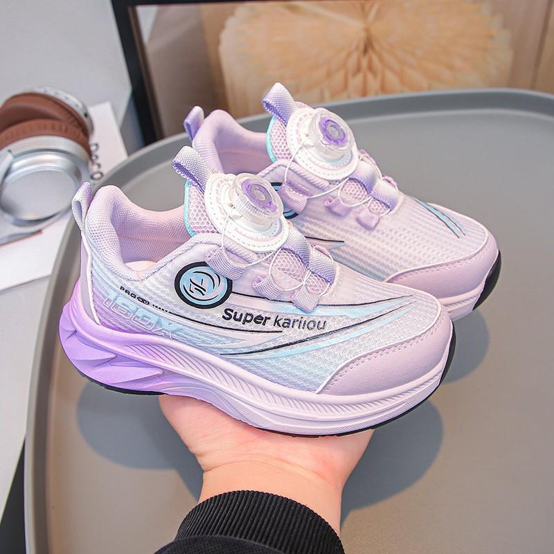Boys' running shoes 2025 new spring breathable children's leather sneakers medium and large girls' shoes casual shoes