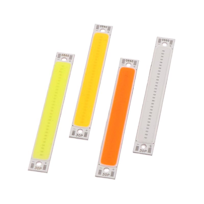 Led Cob Strip 1W 3W Warm Cold White Blue Red Led Light Source For Bicycle Lamp