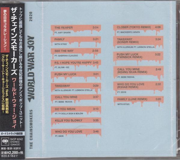 

CD CHAINSMOKERS - World War Joy SICP6242 Sony Records In 2020 Japan ObiDance & Electronica Used