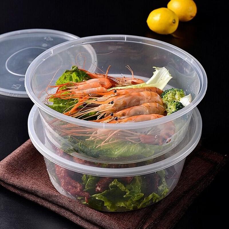 Lantuan Disposable Thickened Black Food Container