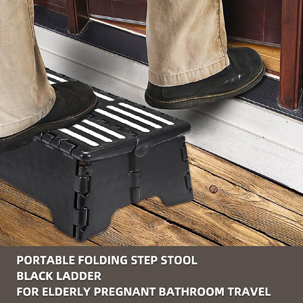 Folding Step Stool Ladder Elderly Footstool Bathroom Toilet Elderly Constipation Assistant Bench