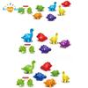 1 Set Kids's Montessori Baby Color Word Recognition Early Education Intelligence Toy New Dinosaur Letter Matching