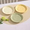 Cream Luxury Plate Bone Dish Household Food Grade Ceramic Snack Cake Dining Table Storage Decoration Ins