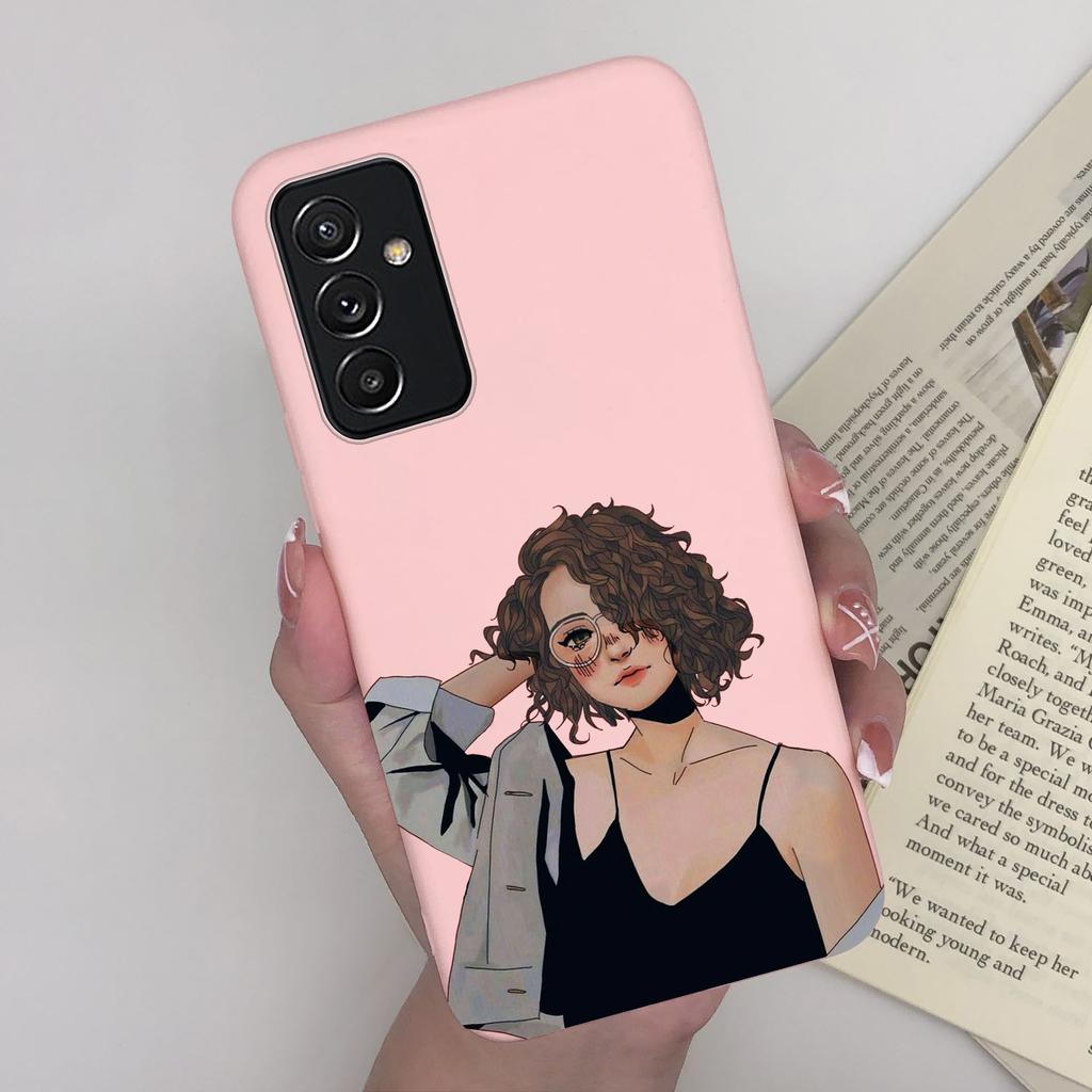 For Samsung A82 Phone Case Butterfly Lavender Matte Cover For Samsung Galaxy A82 A 82 Funda Soft Silicone Shockproof Bumper Capa