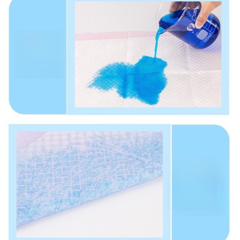 Pink Thicken Dog Urine Pad Water Absorbing Sanitary Mat Disposable Puppy Training Pee Pads Quick Dry Surface Mat Clean Cushion Cat Production Mattress