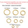 50-200pcs/lot 4 5 6 8 10 mm Stainless Steel Jump Rings Split Rings Connectors For DIY Jewelry Making Supplies Accessories