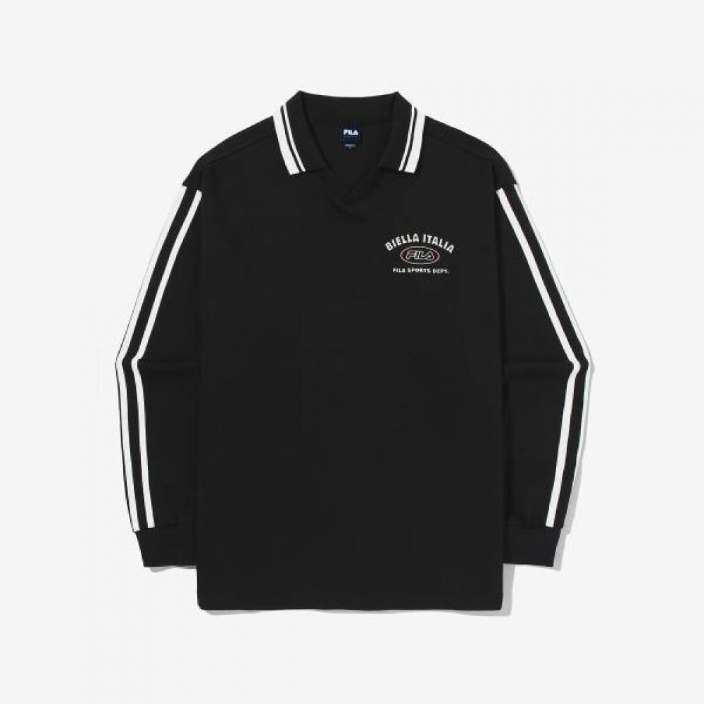 Fila Small Logo Collar Sweatshirt BLACK/105