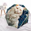 1pc Art Nouveau Cat Portrait Umbrella with Plastic Handle,Suitable for All Seasons Home Travel Outdoor UmbrellaDD205
