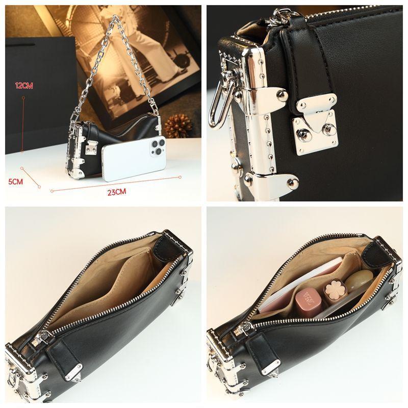 One Shoulder Underarm Bag, Leather Bag, Female Popular Women'S Chain, Soft Box, Messenger Bag Tide