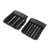 Black Left Right Front Hood Fog Light Lower Grill Grille Cover For 1999-2004 622572W100, 622562W100