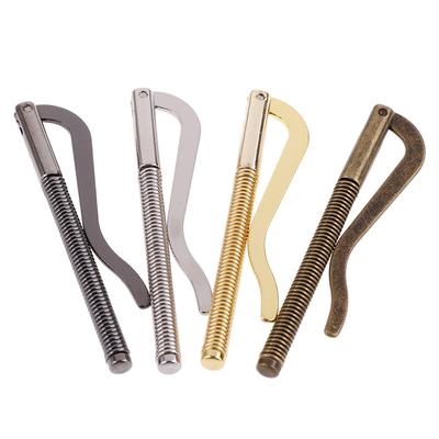 1 adet Metal Bifold para klipsi Bar cüzdan parçaları değiştirin yaylı kelepçe nakit tutucu