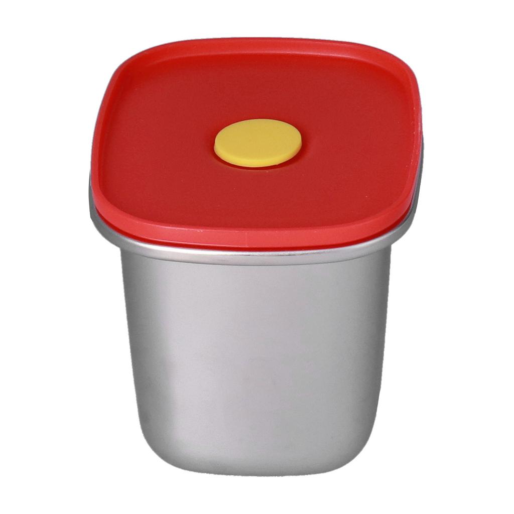 Lunch Box Red Excellent Sealing Easily Clean Environmental Protection Food Storage Containers for Students550ml