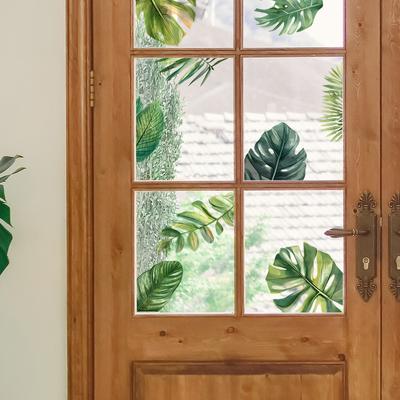 Small Fresh Greenery Turtle Back Leaves Bedroom Living Room Home Background Beautification Decoration Wall Stickers