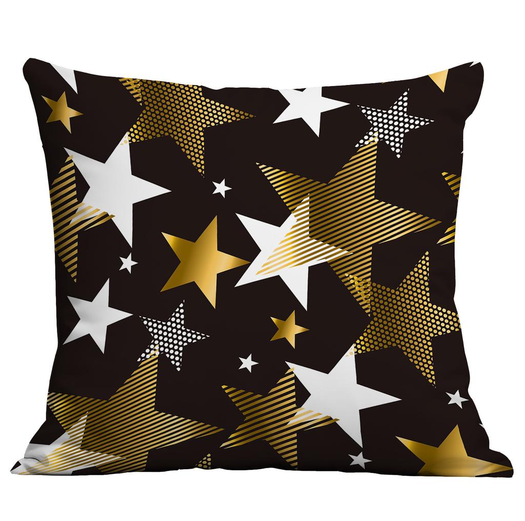Fünfzackige Sterne und Streifen Bunte Flaggen Kissenbezug Zuhause Sofa Kissenbezug