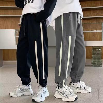 Yürümeye başlayan çocuk erkek pantolon Slim Fit tayt eşofman pantolon çocuklar rahat koşucu pantolonu