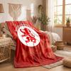 Middlesbrough Theme Fleece Blanket Cozy Soft Plush Blanket For Bedroom Couch Travel