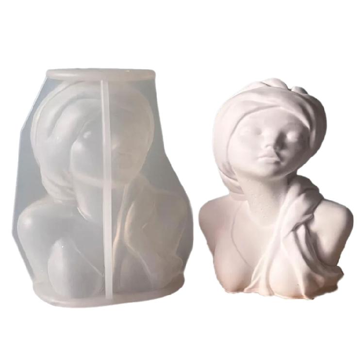 Female Figurine Silicone Molds for Candle Soap Goddess Statue Silicone Molds Gypsum Silicone Molds for Home Decoration