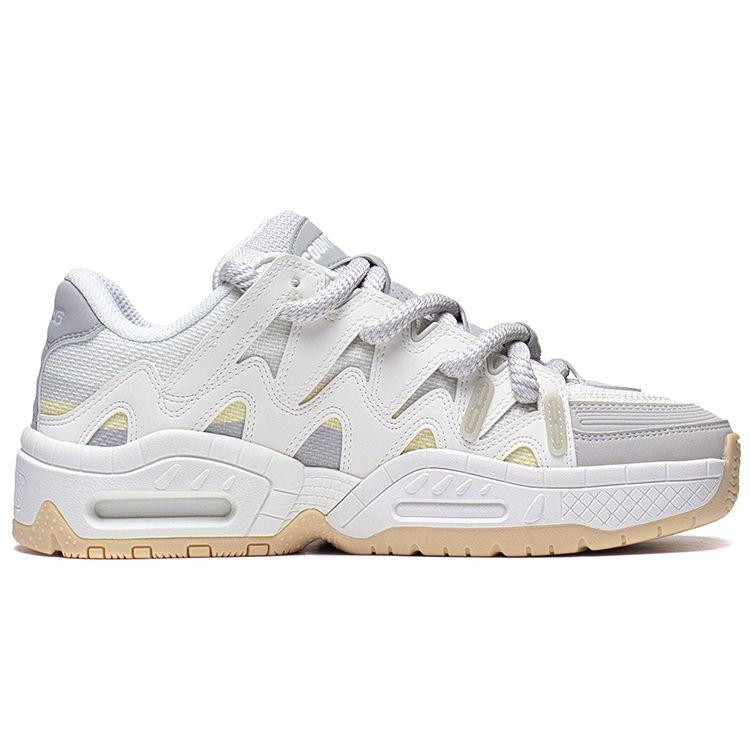 Li Ning CF Su Series Honor 2.0 Slip Resistant Durable Lightweight Low Top Casual Shoes Men Casual Shoes Silver Gray AGCT177-1