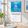 Spiral Bound Monthly Organizer Happy Dolphins 2027 Wall Calendar, Cute Ocean Animal 12 Month Yearly Life Planning Tool Planner, Funny Dolphin