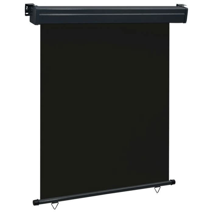 VidaXL Auvent latéral de balcon 140x250 cm Noir