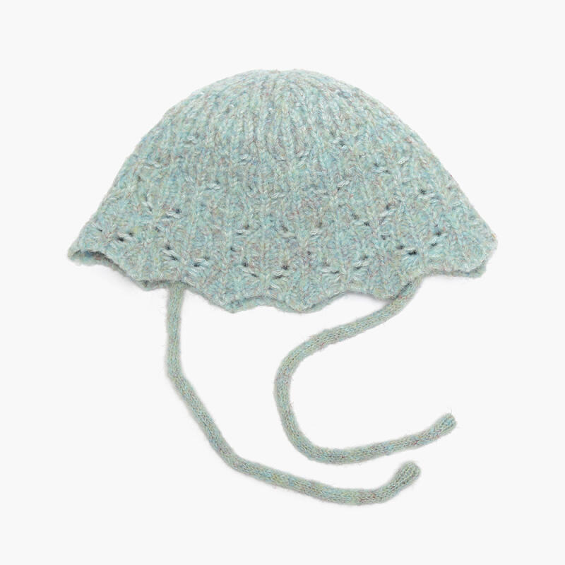 Bucket hat, knit hat, winter bonnet hat, pink, winter travel black