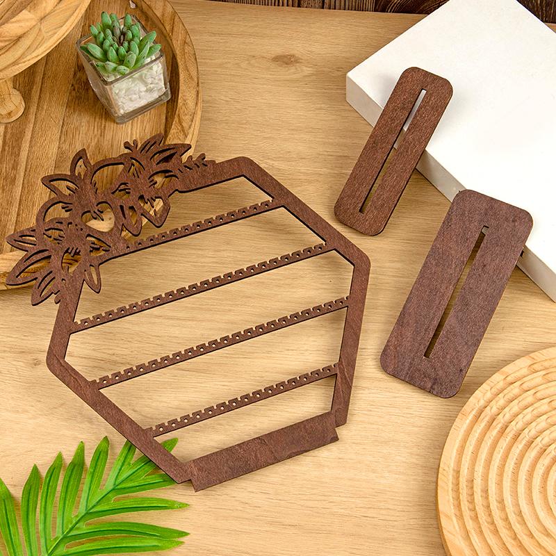 1PC Earring Stand Holder Easy to Assemble Hollowed Out Flower Suitable for Earrings Jewelry Storage Stand Ear Clips