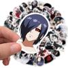 50 Stück Anime Tokyo Ghoul Graffiti wasserdichte Aufkleber für Laptop Skateboard Gepäck Coole Kinder Cartoon Aufkleber Aufkleber Spielzeug